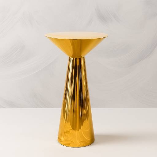 Gold Hourglass Cocktail Table